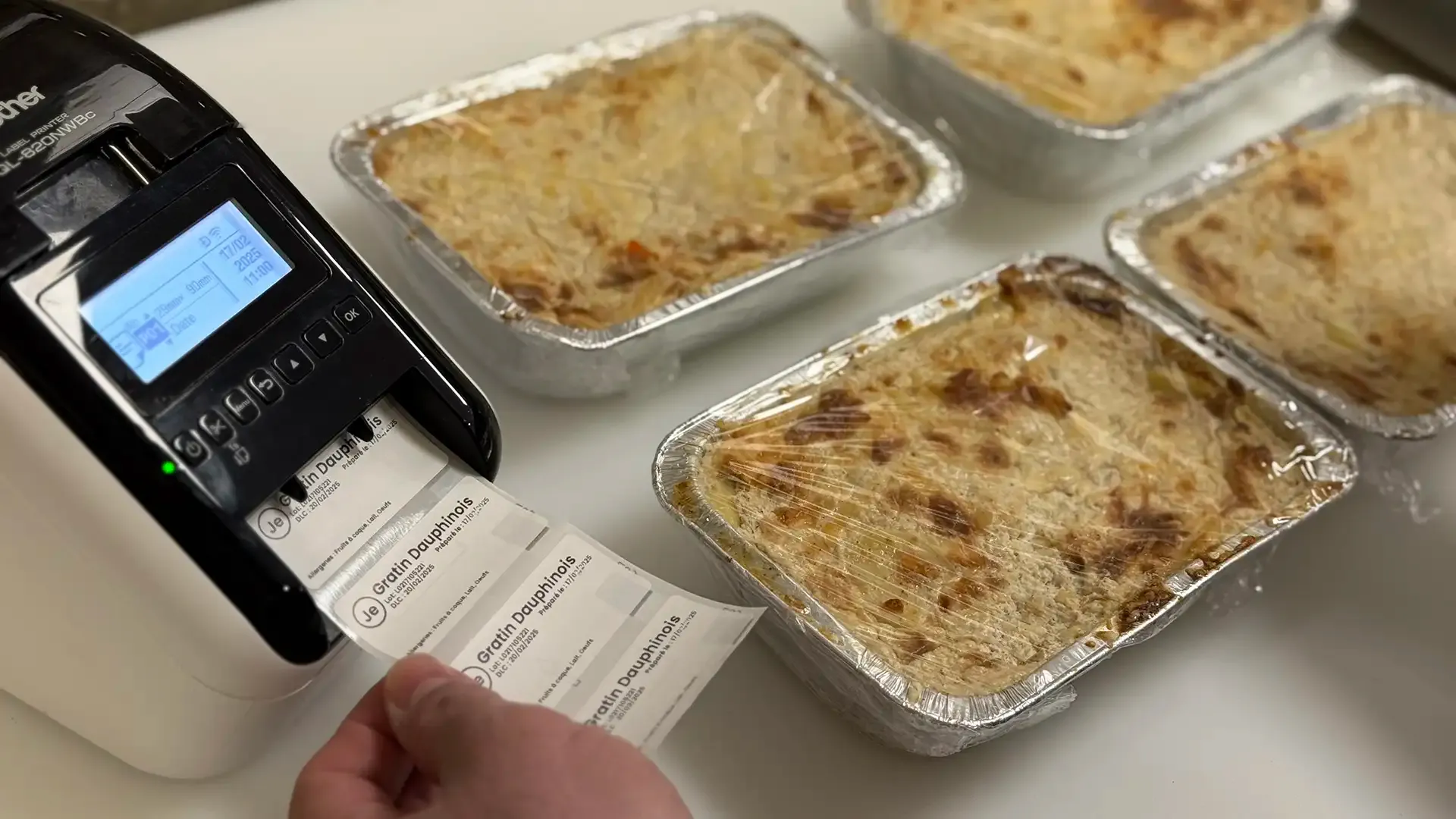 Impression étiquettes DLC allergènes conformité INCO HACCP